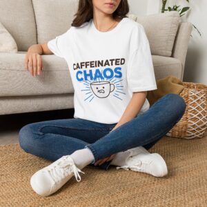 Caffeinated Chaos Unisex T‑Shirt — Funny Coffee Lover Tee