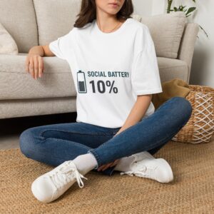 Social Battery 10%  Unisex T-Shirt — Funny Introvert Graphic Tee