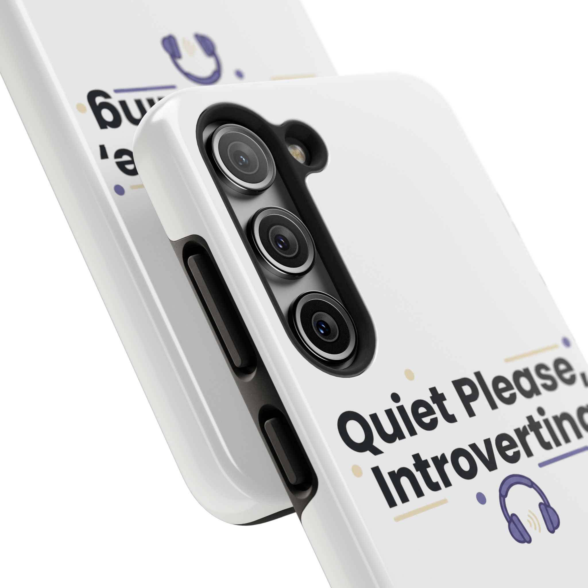 Quiet Please, Introverting Tough Phone Cases - Image 78