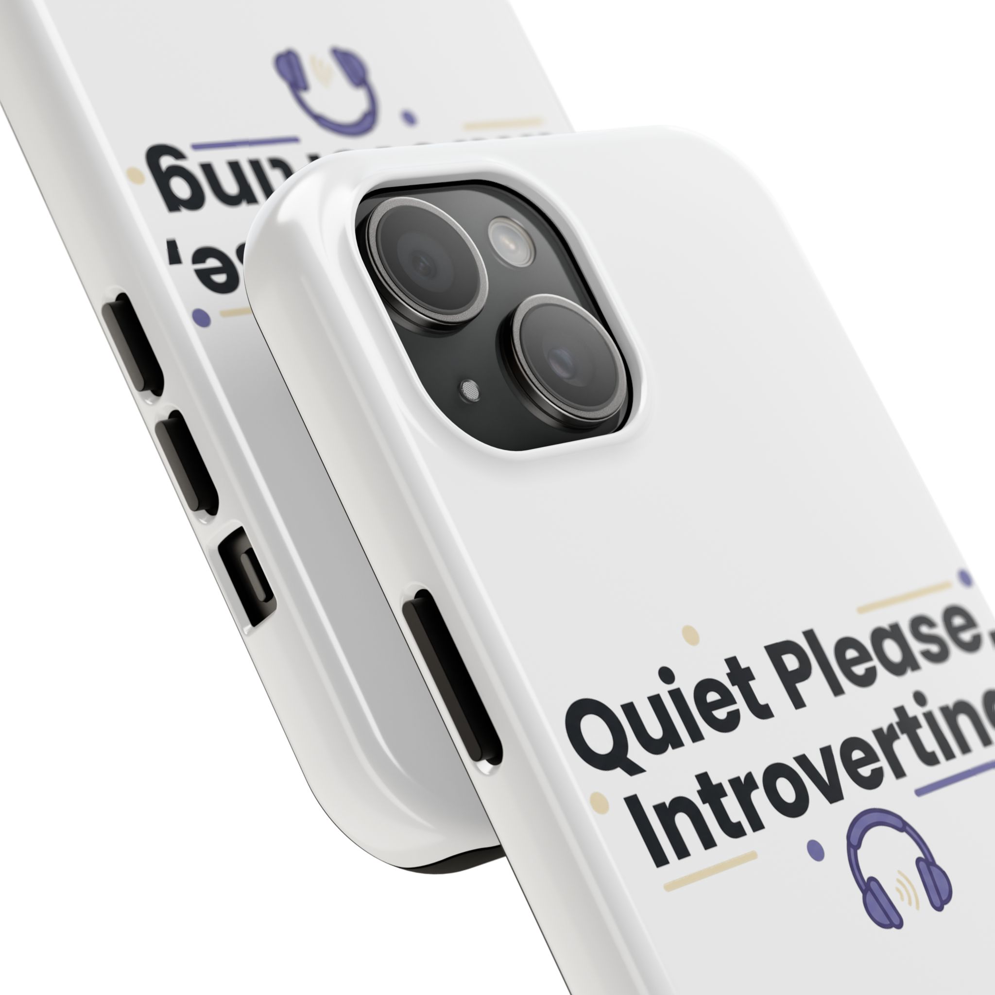 Quiet Please, Introverting Tough Phone Cases - Image 58