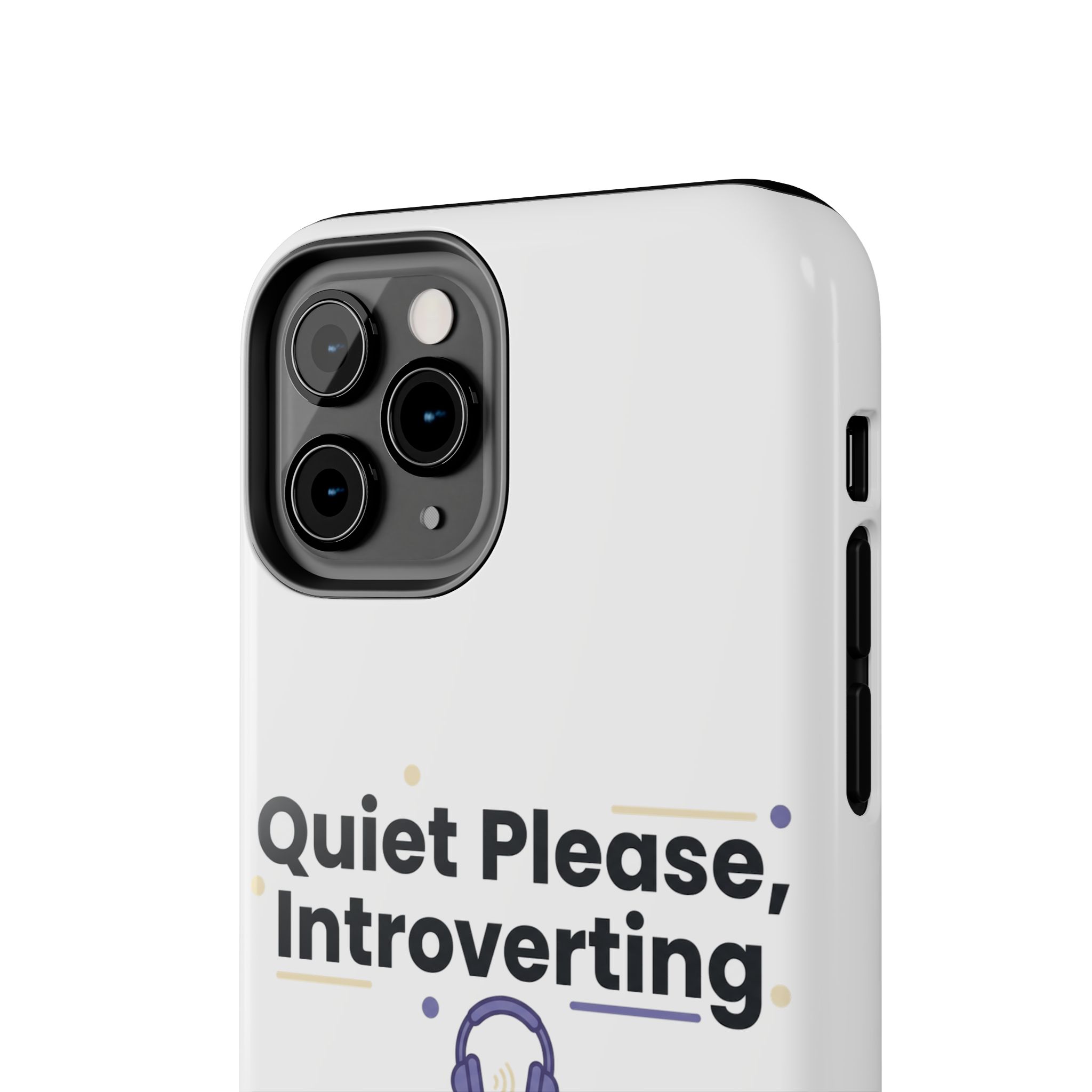 Quiet Please, Introverting Tough Phone Cases - Image 8