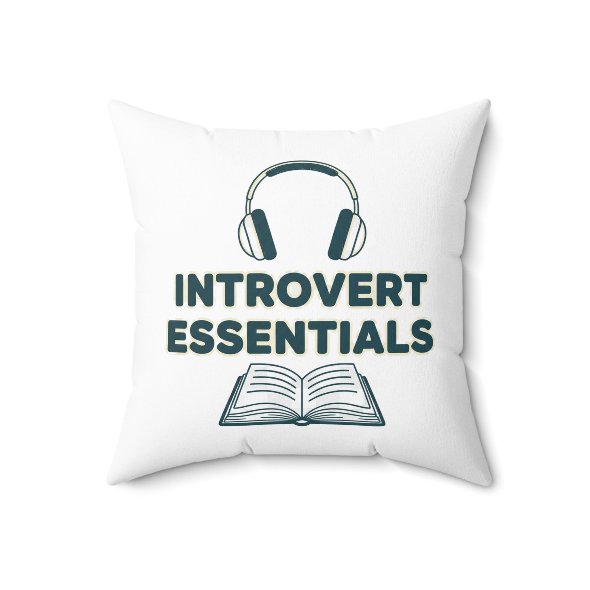 Introvert Essentials Spun Polyester Square Pillow - Image 7