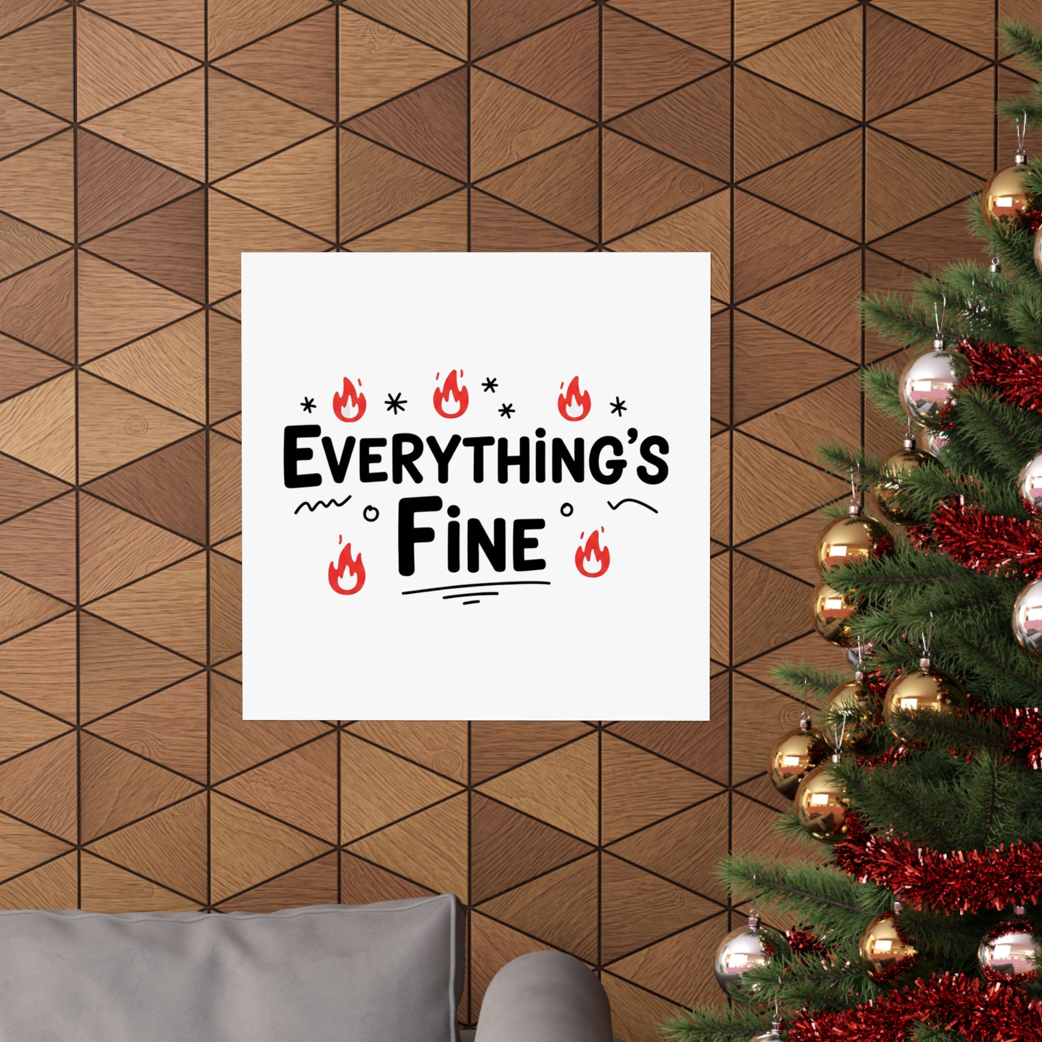 Everything's Fine Matte Vertical Posters - Image 76
