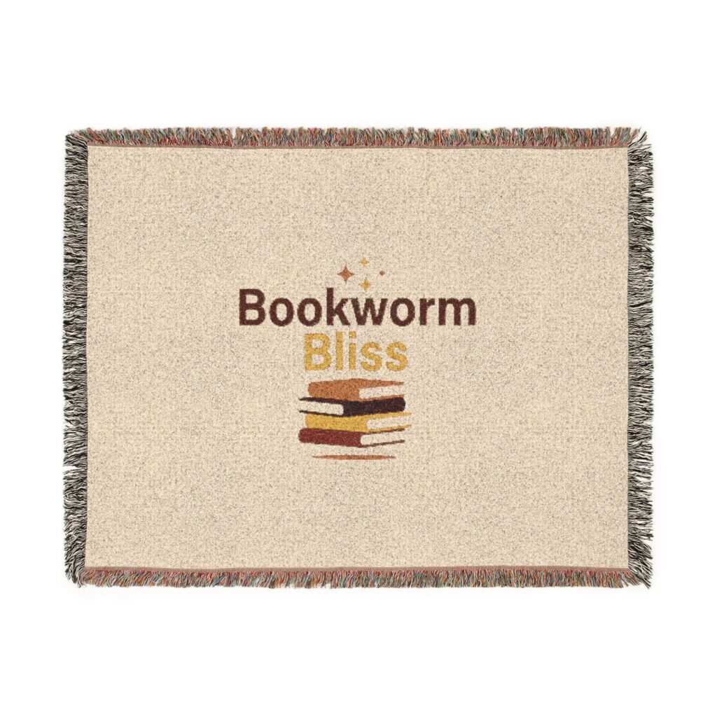 Bookworm Bliss Woven Blanket