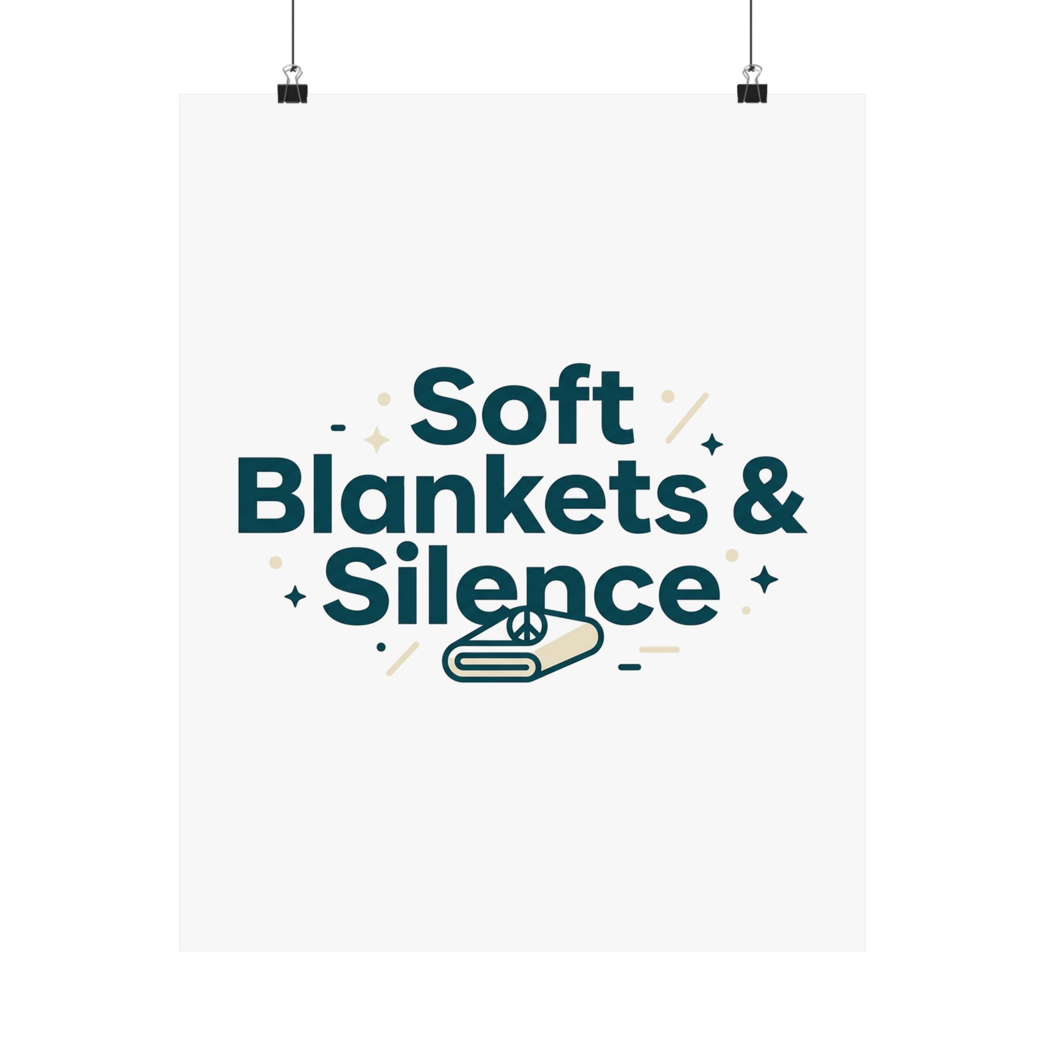 Soft Blankets & Silence Matte Vertical Posters - Image 9