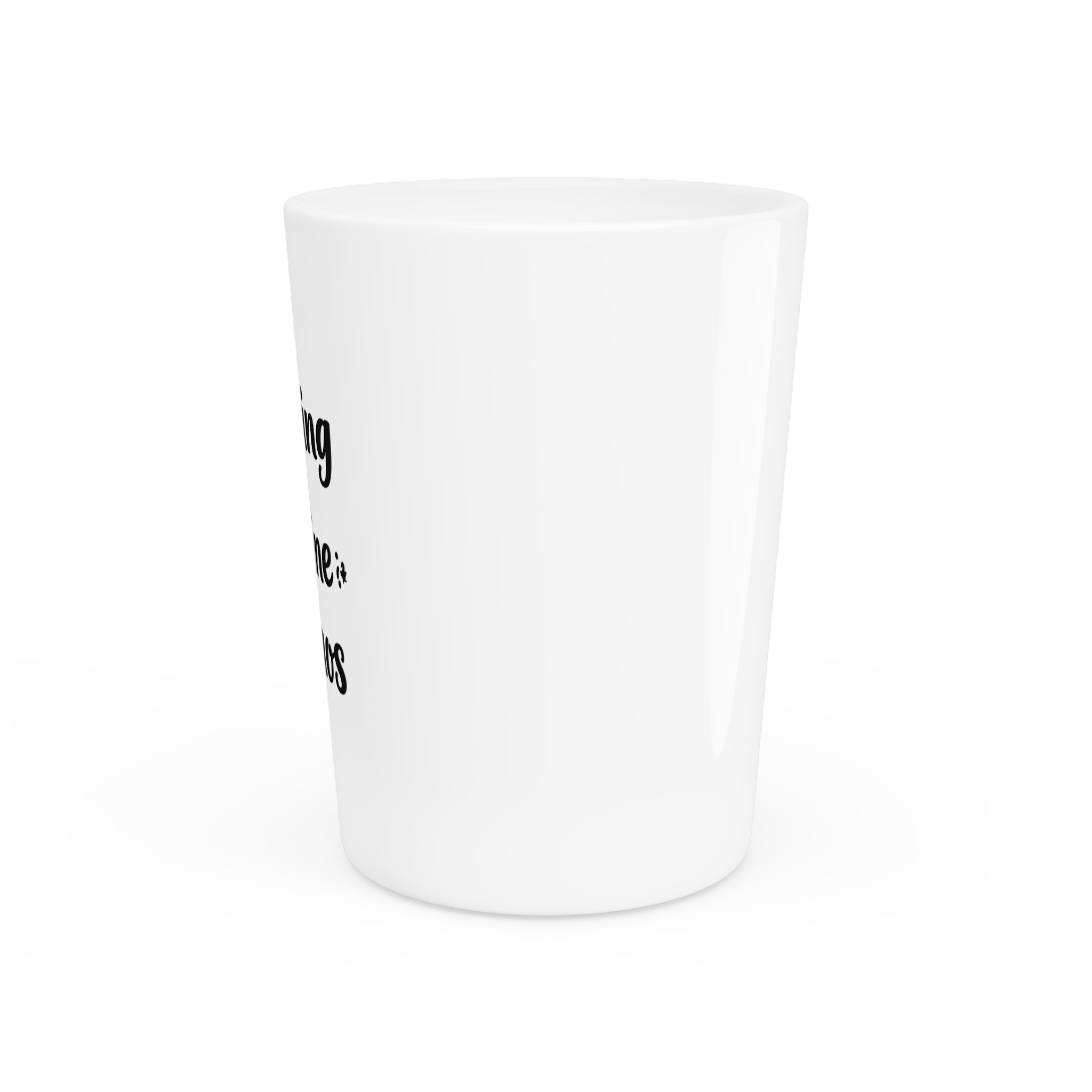 Running on Caffeine & Chaos Shot Glass - Image 3