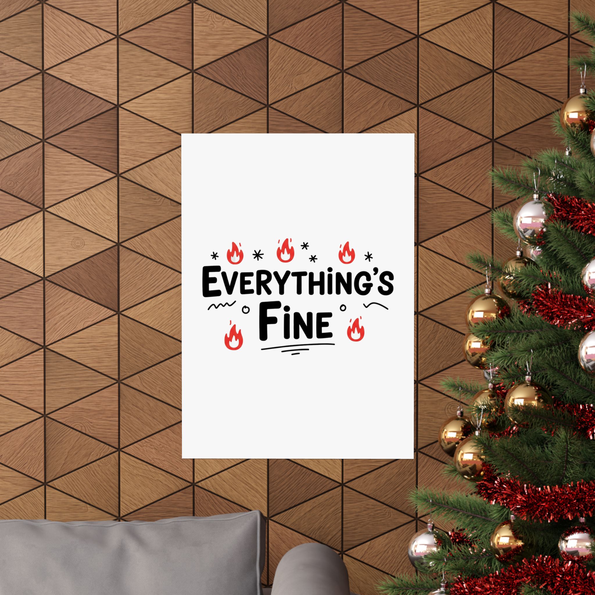 Everything's Fine Matte Vertical Posters - Image 104