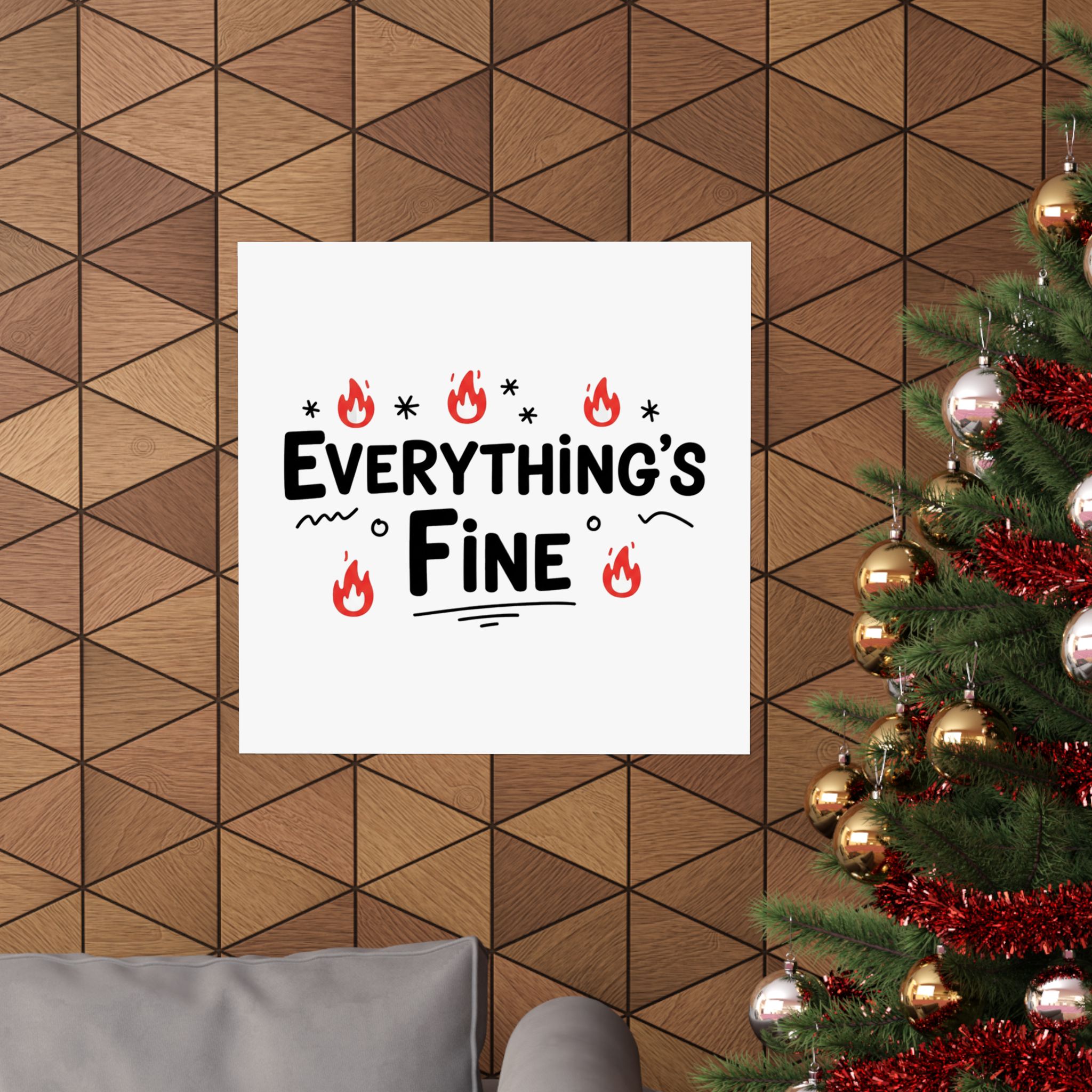 Everything's Fine Matte Vertical Posters - Image 92