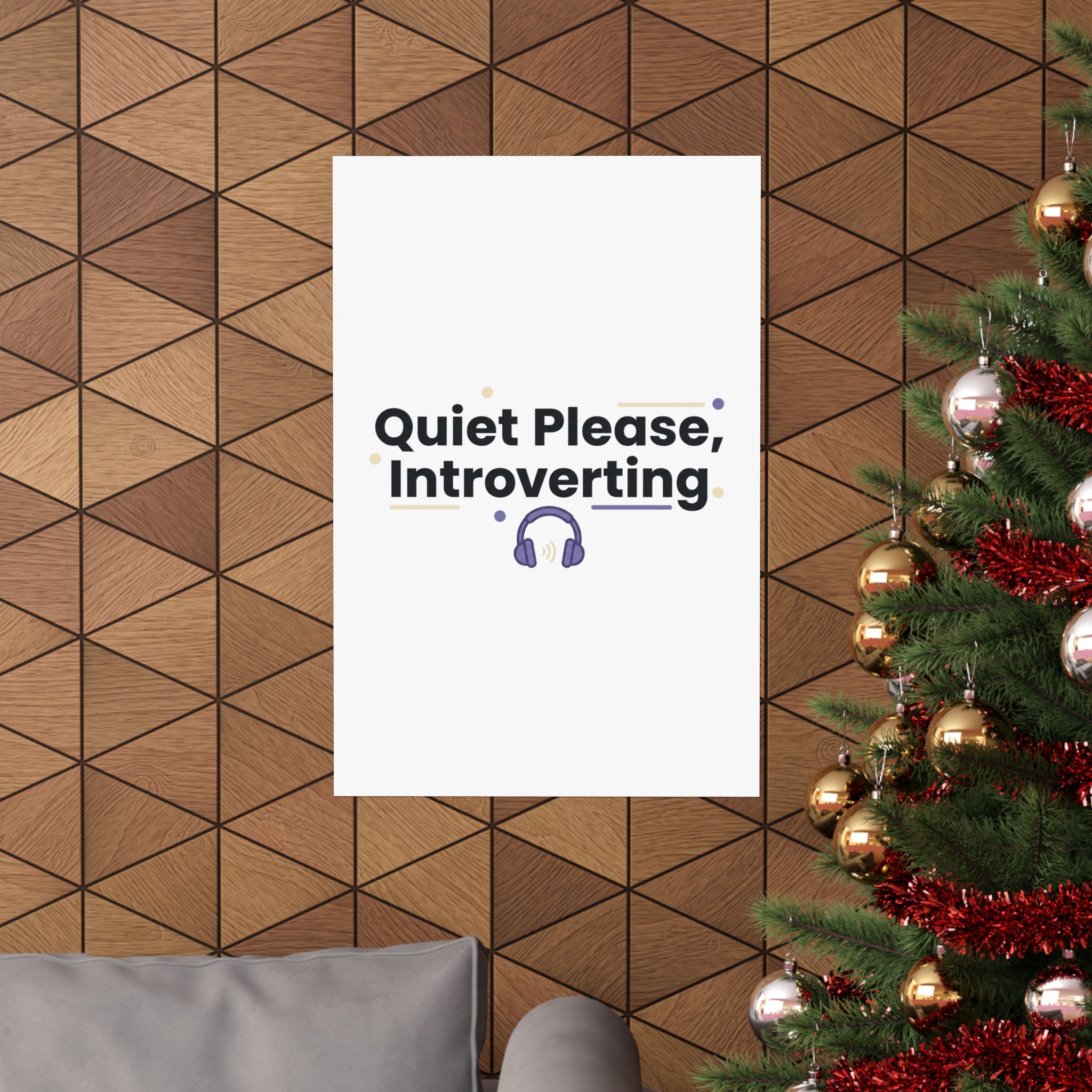 Quiet Please, Introverting Matte Vertical Posters - Image 4
