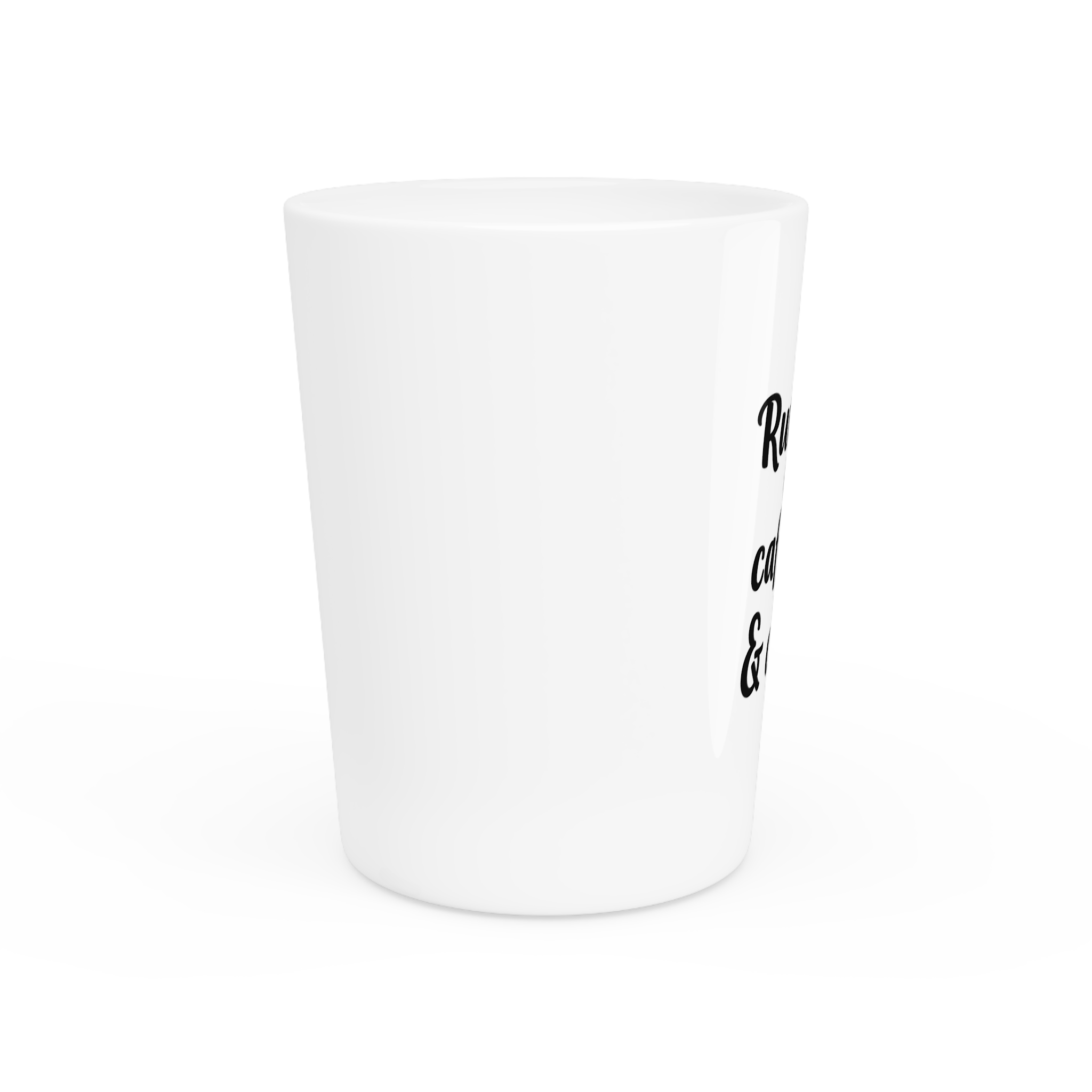 Running on Caffeine & Chaos Shot Glass - Image 2