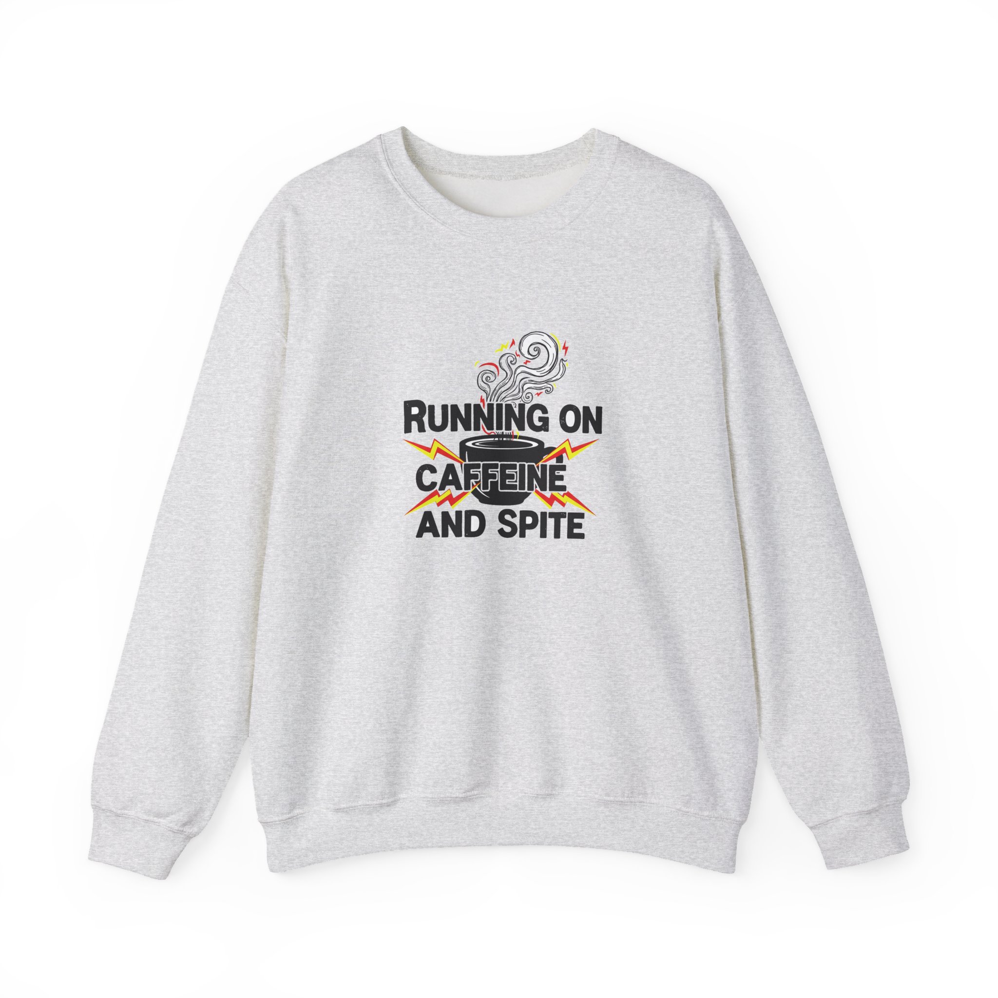 Running on Caffeine and Spite Crewneck Sweatshirt - Image 10