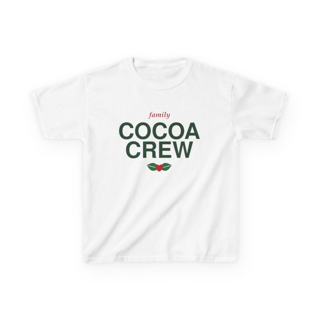 Cocoa Crew Family Christmas Kids T-Shirt