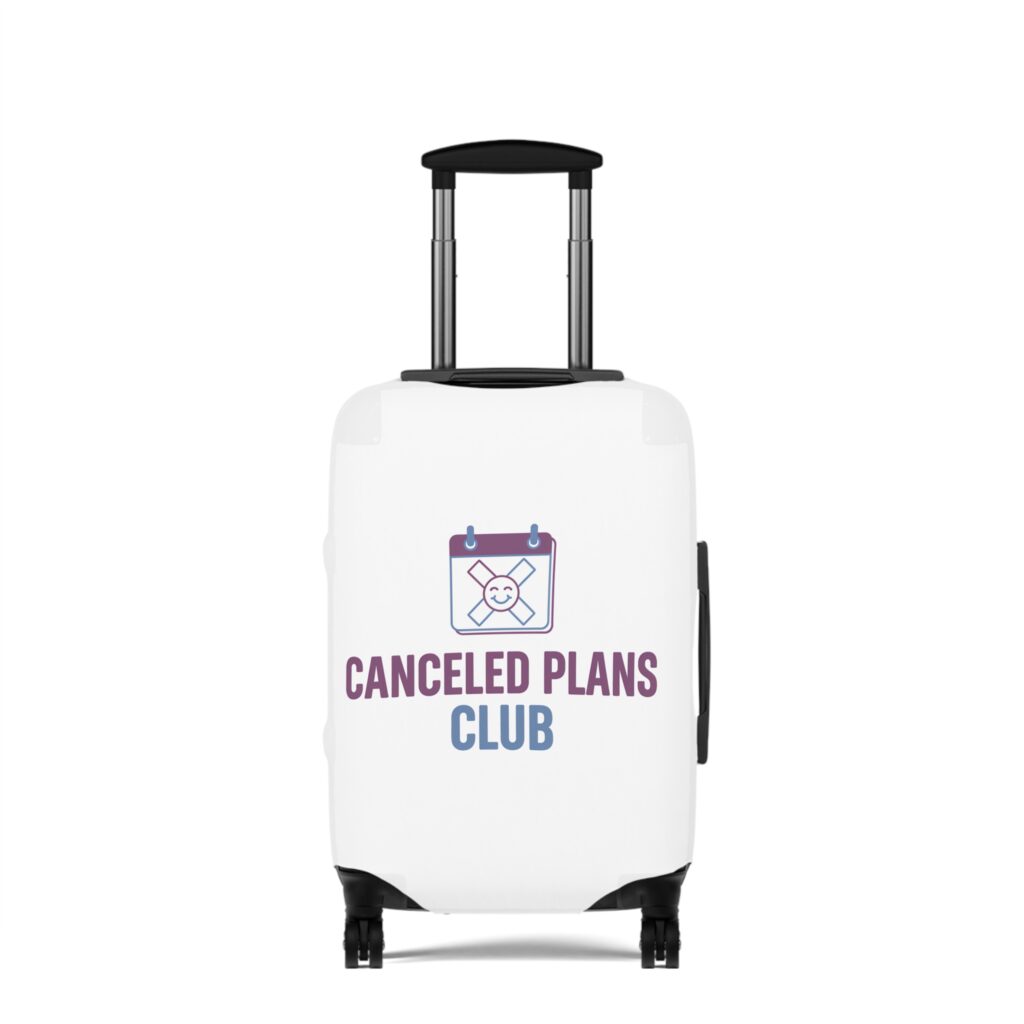 Canceled Plans Club Luggage Cover
