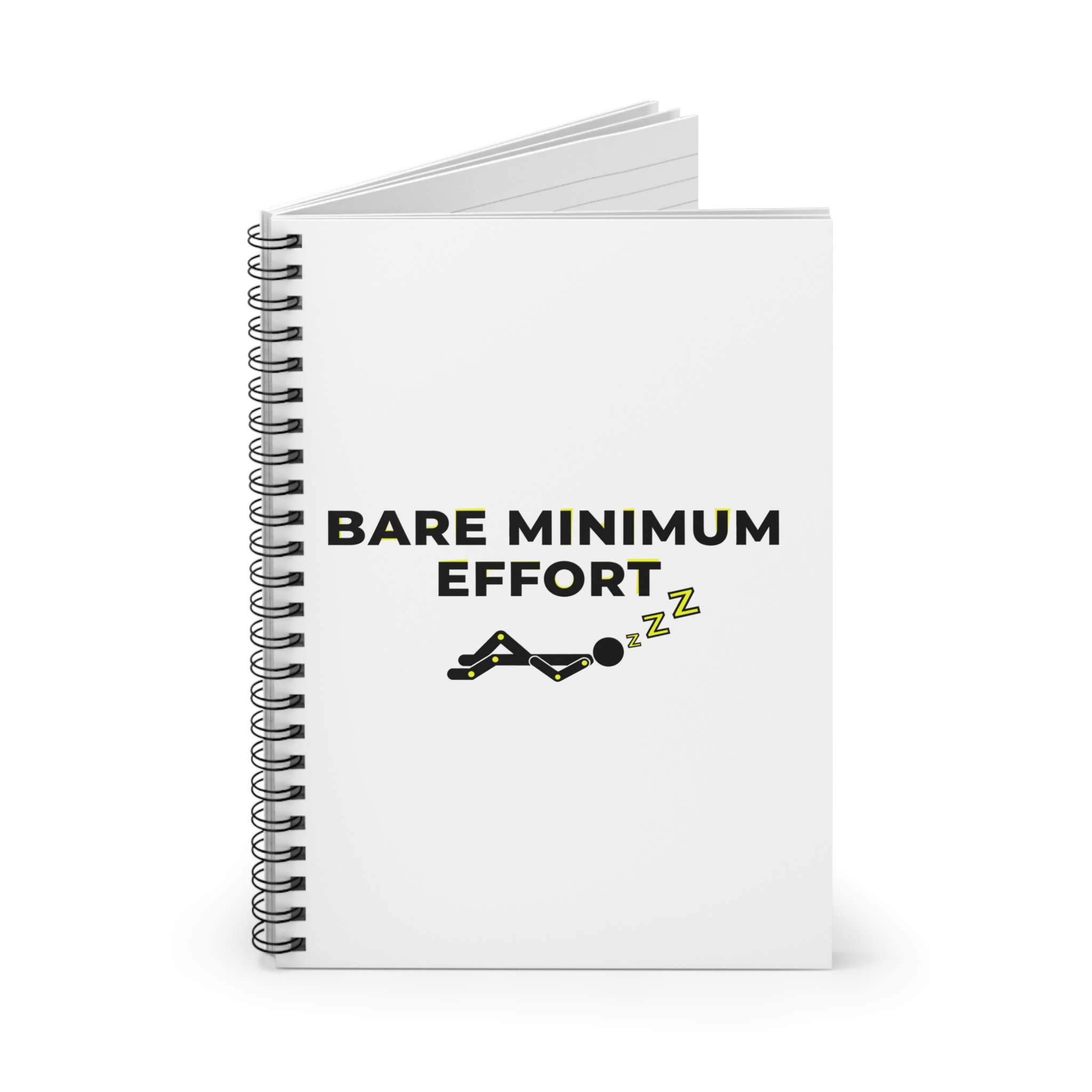 Bare Minimum Effort Spiral Notebook - Ruled Line - Image 2