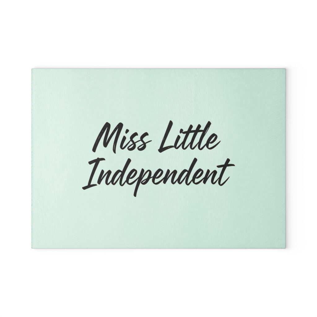 Miss Little Independent Glass Cutting Board