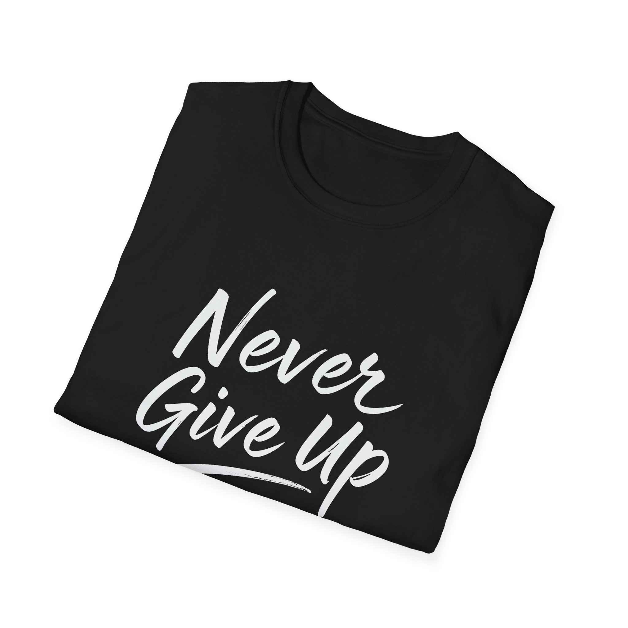 Never Give Up Softstyle Tee - Image 9