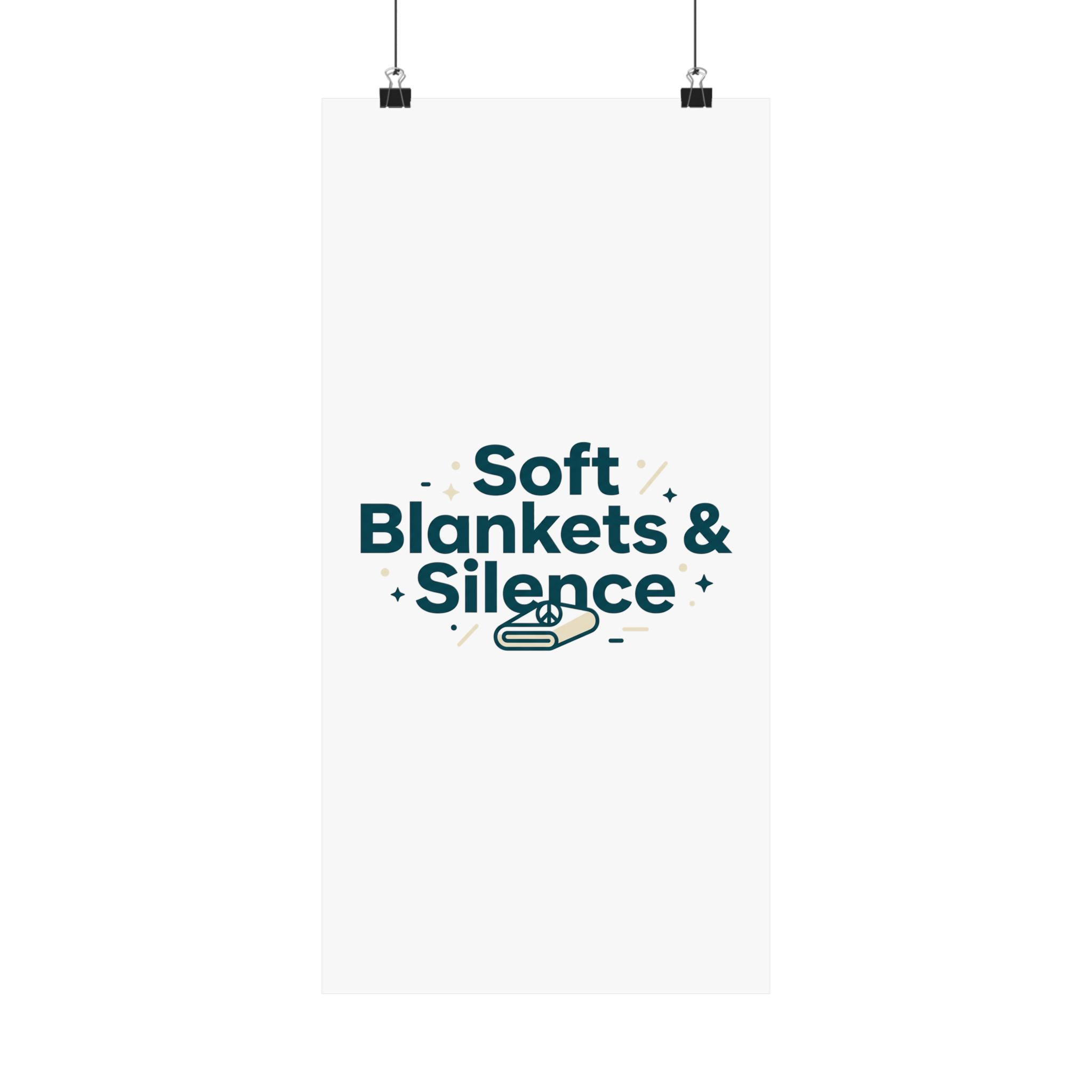 Soft Blankets & Silence Matte Vertical Posters - Image 133