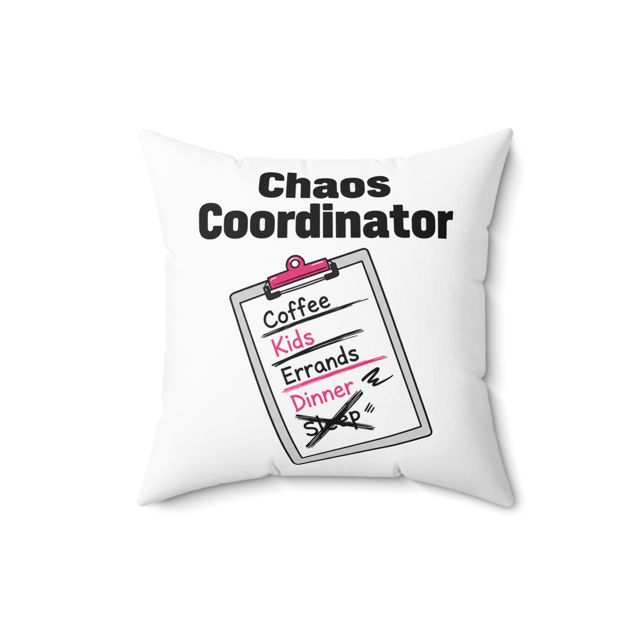 Chaos Coordinator Spun Polyester Square Pillow - Image 4