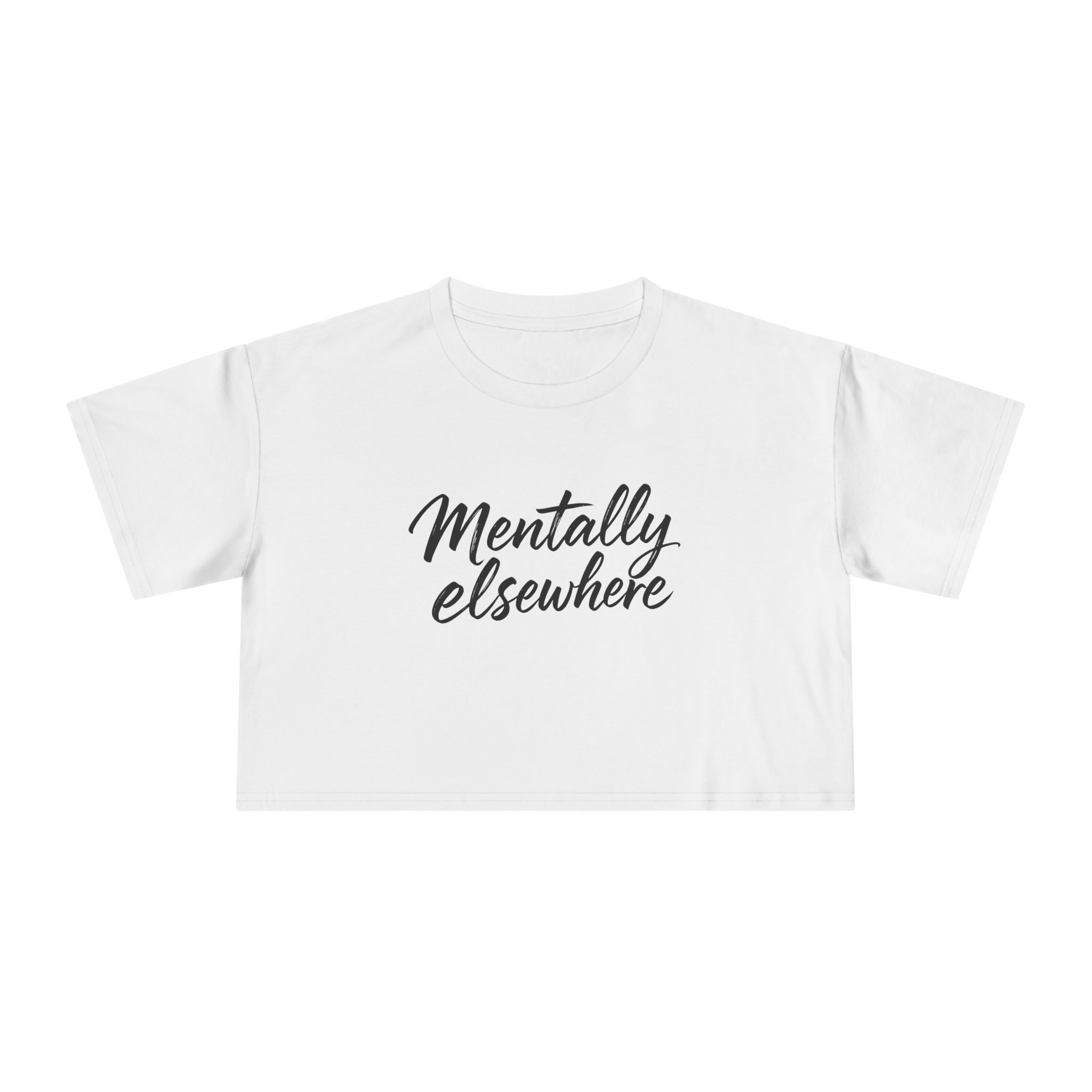 Mentally Elsewhere Women's Crop Tee - Image 1