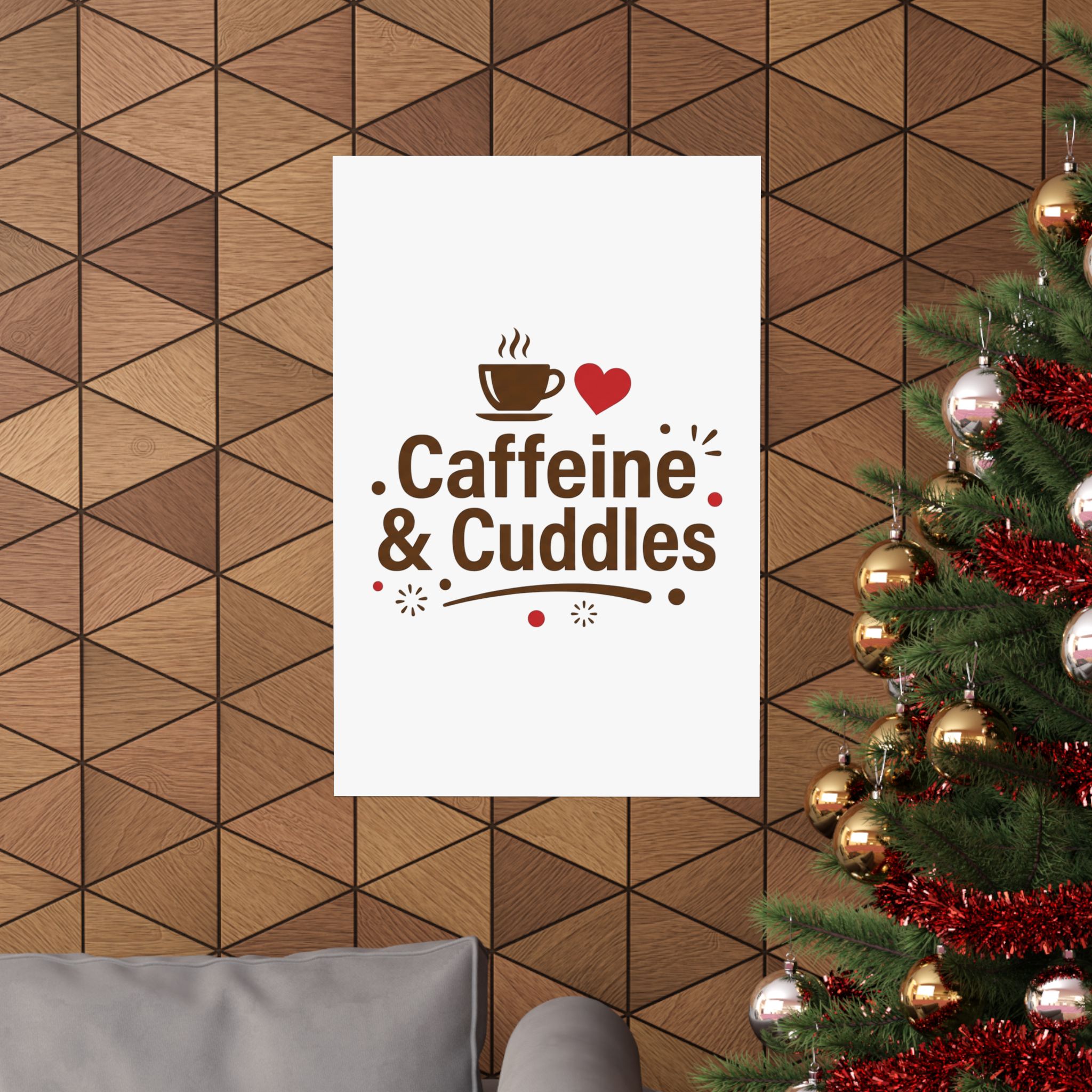 Caffeine & Cuddles Matte Vertical Posters - Image 4