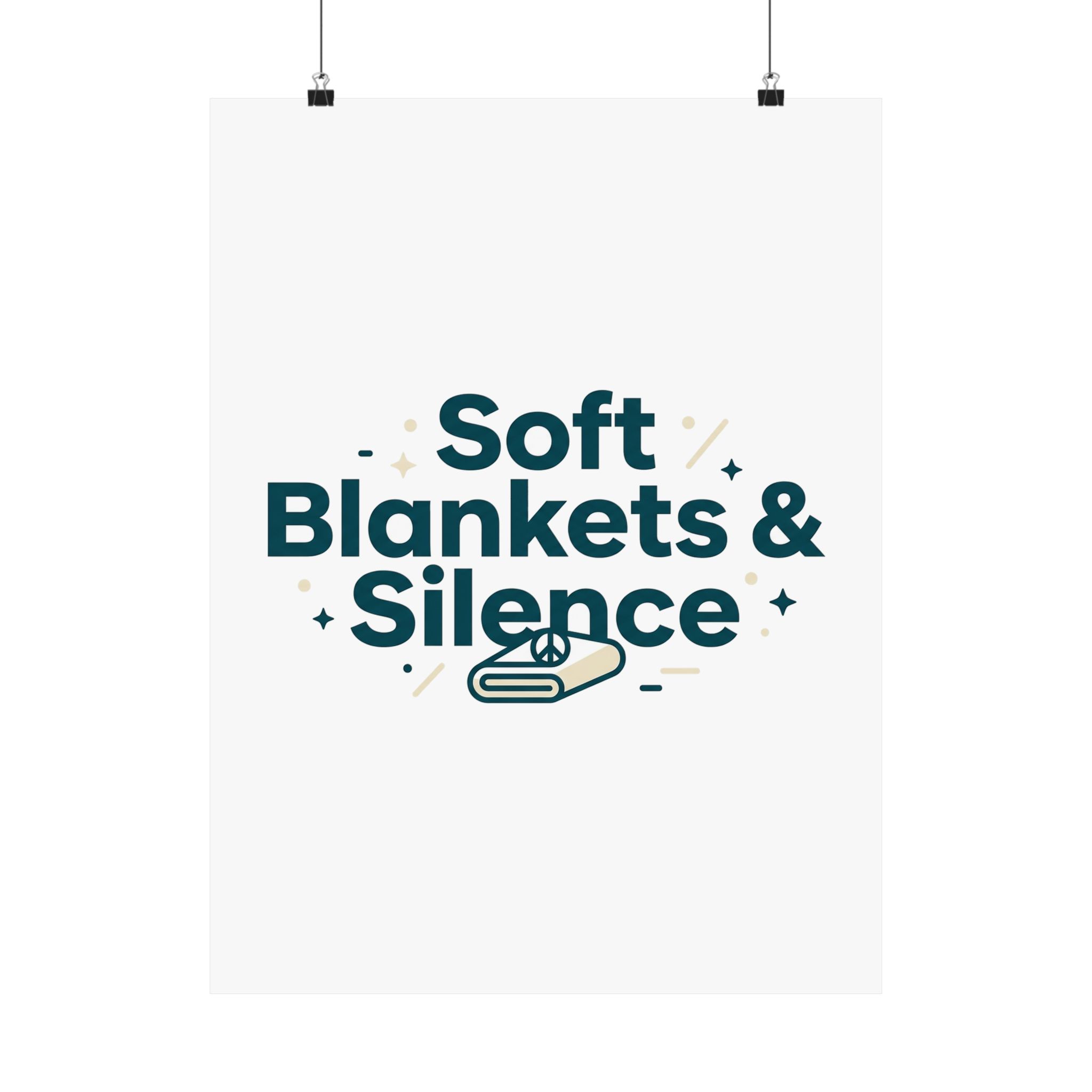 Soft Blankets & Silence Matte Vertical Posters - Image 5