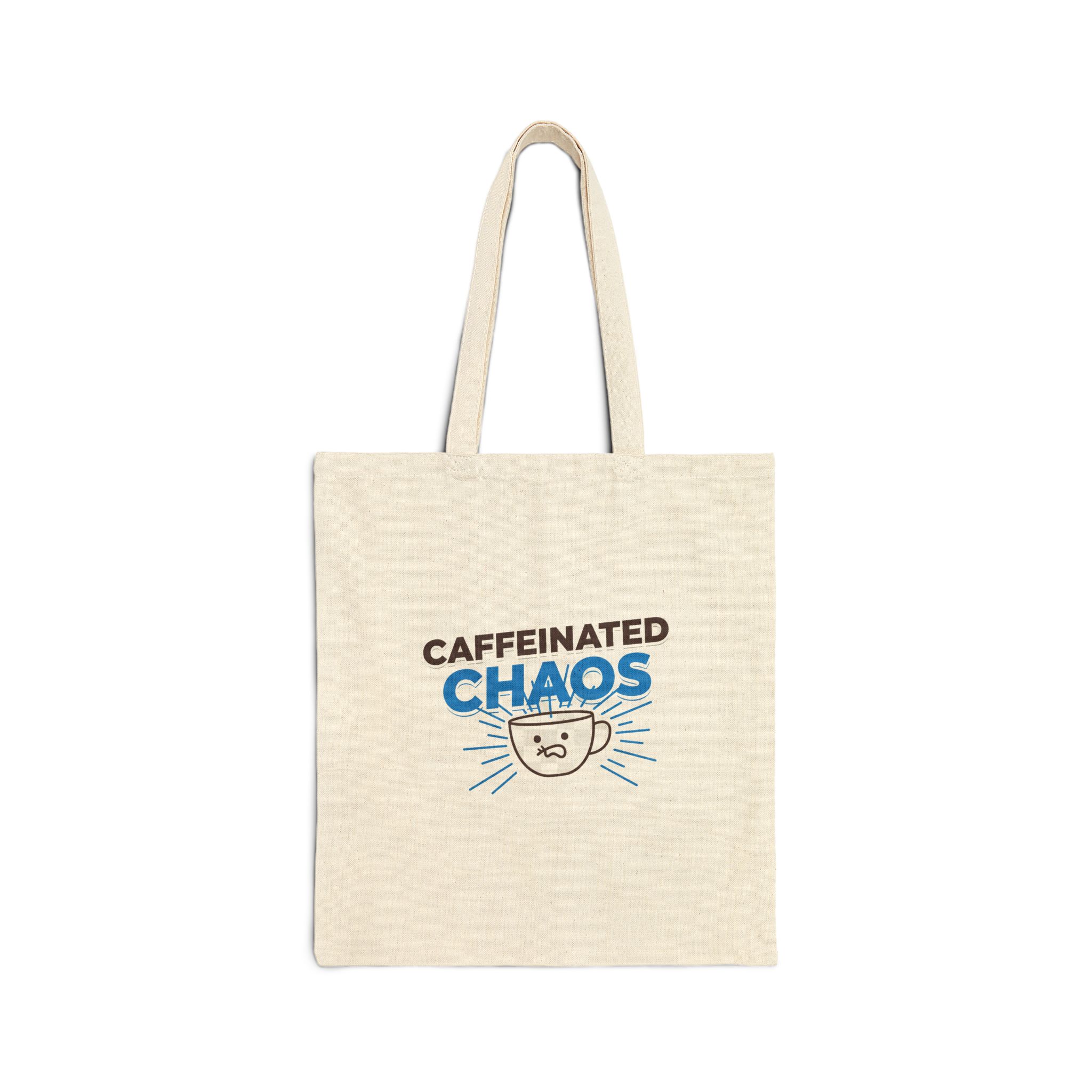 Caffeinated Chaos Cotton Canvas Tote - Image 2