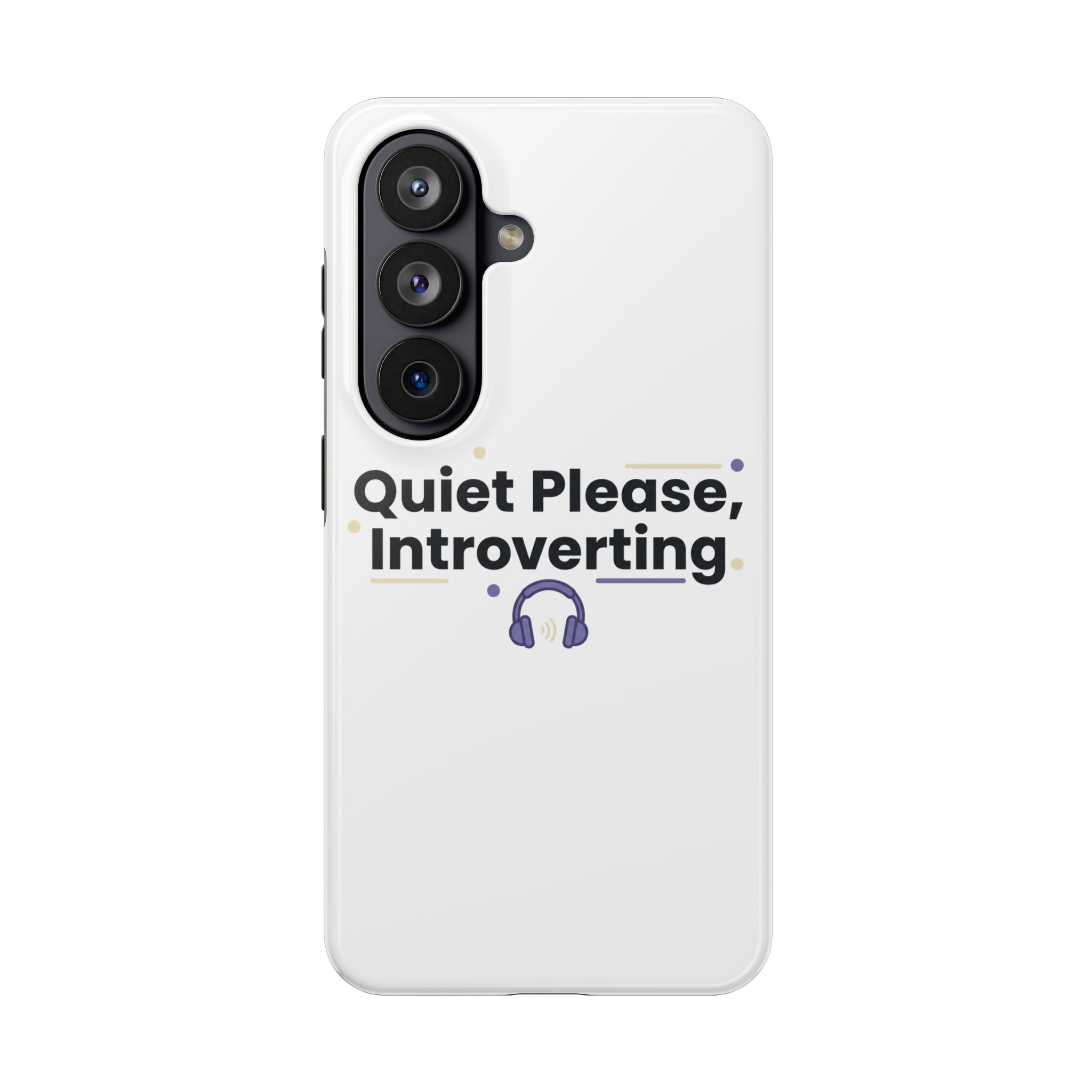Quiet Please, Introverting Tough Phone Cases - Image 107