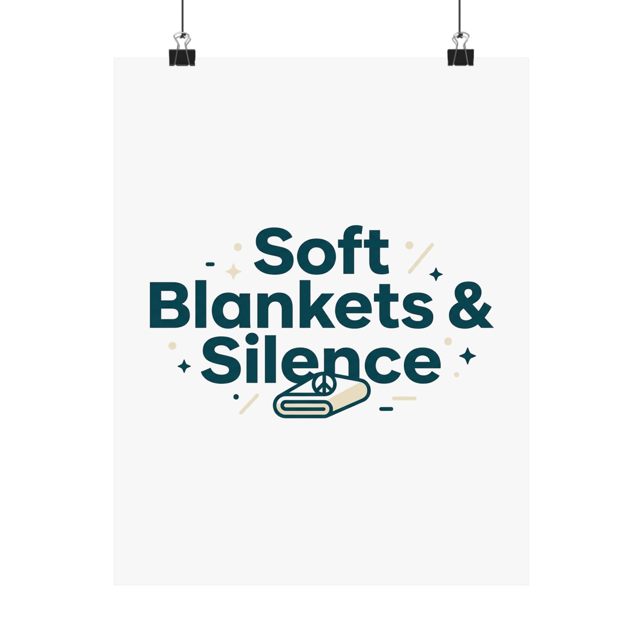 Soft Blankets & Silence Matte Vertical Posters - Image 17