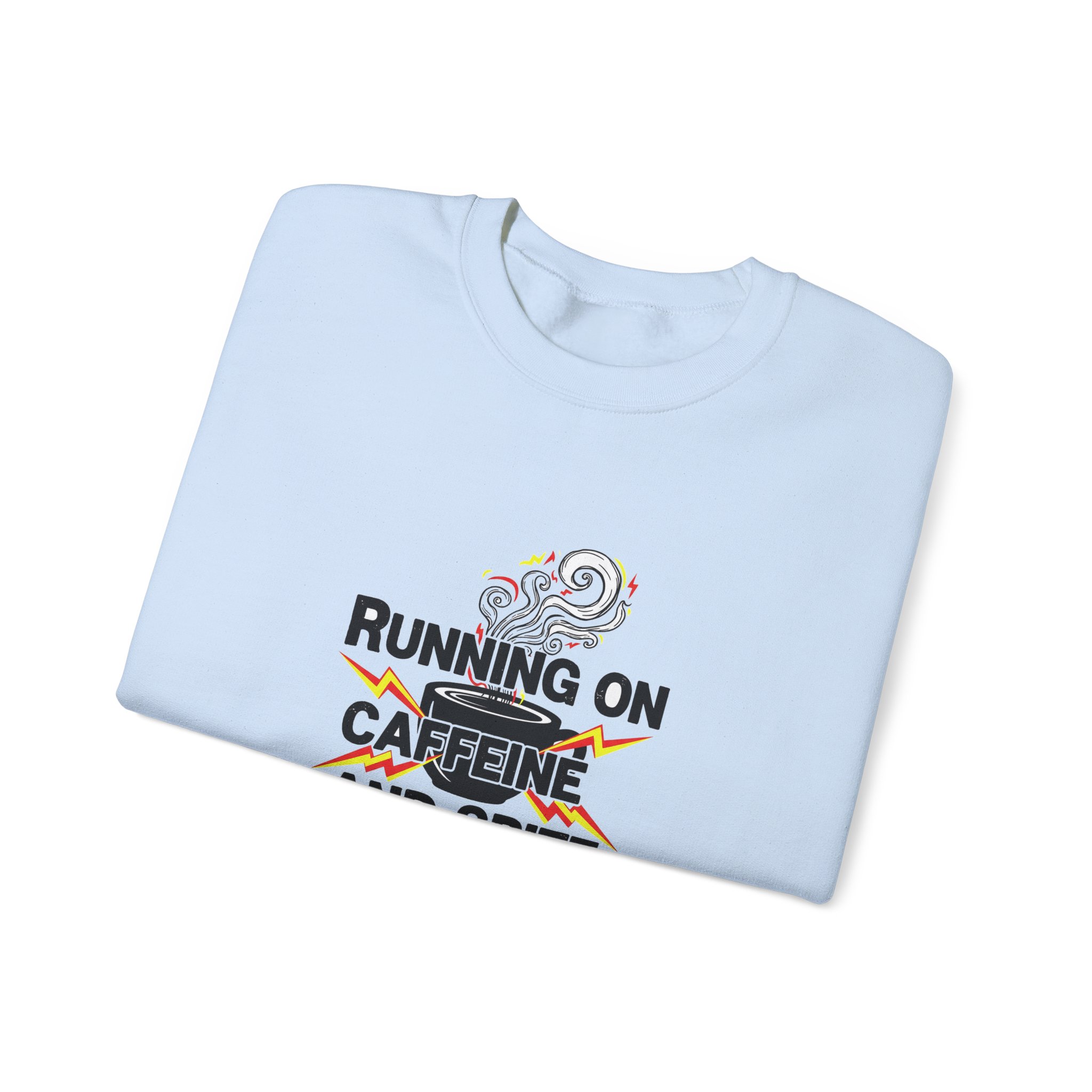 Running on Caffeine and Spite Crewneck Sweatshirt - Image 16