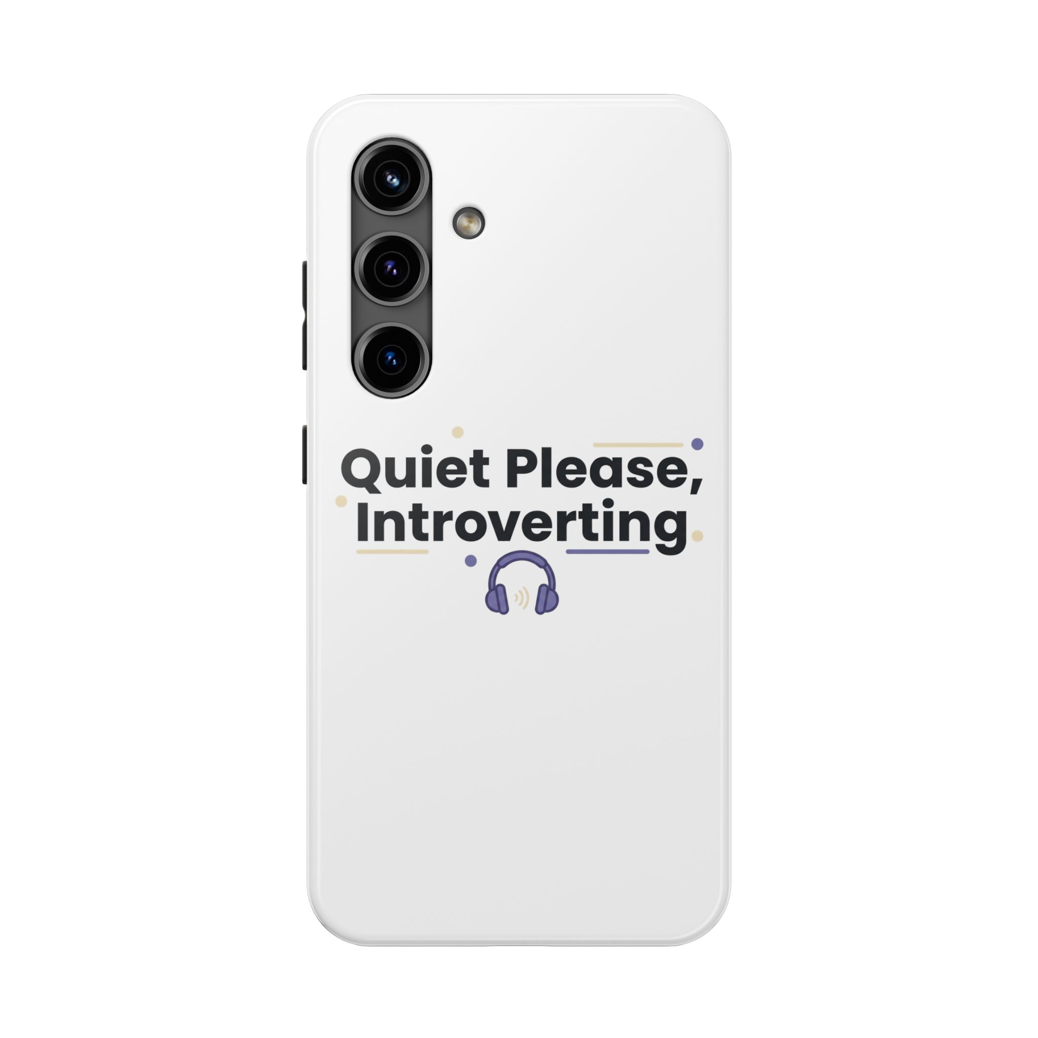Quiet Please, Introverting Tough Phone Cases - Image 73