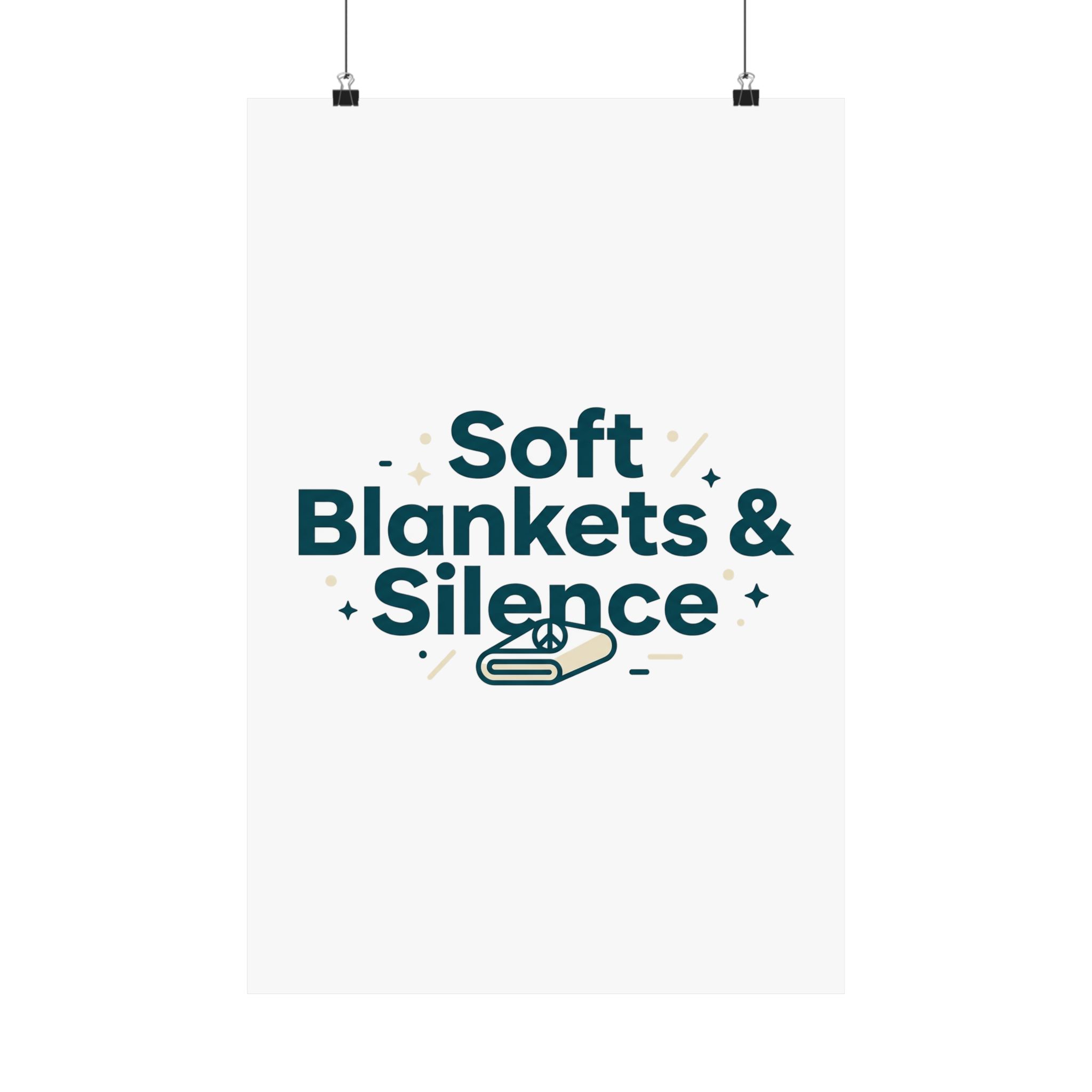 Soft Blankets & Silence Matte Vertical Posters - Image 121