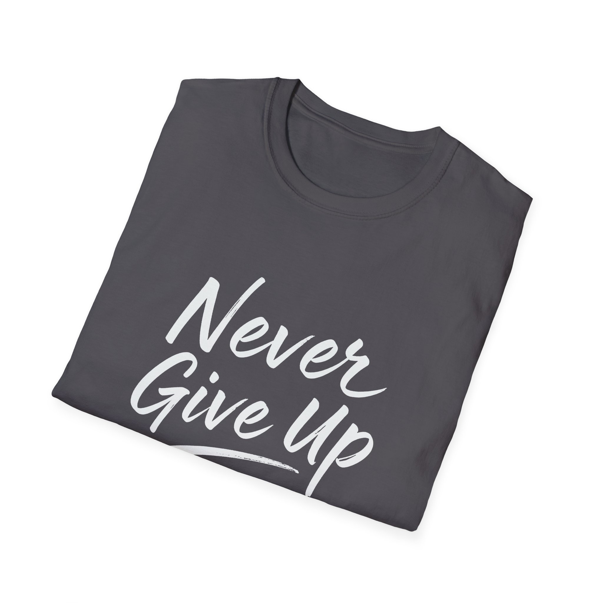 Never Give Up Softstyle Tee - Image 29